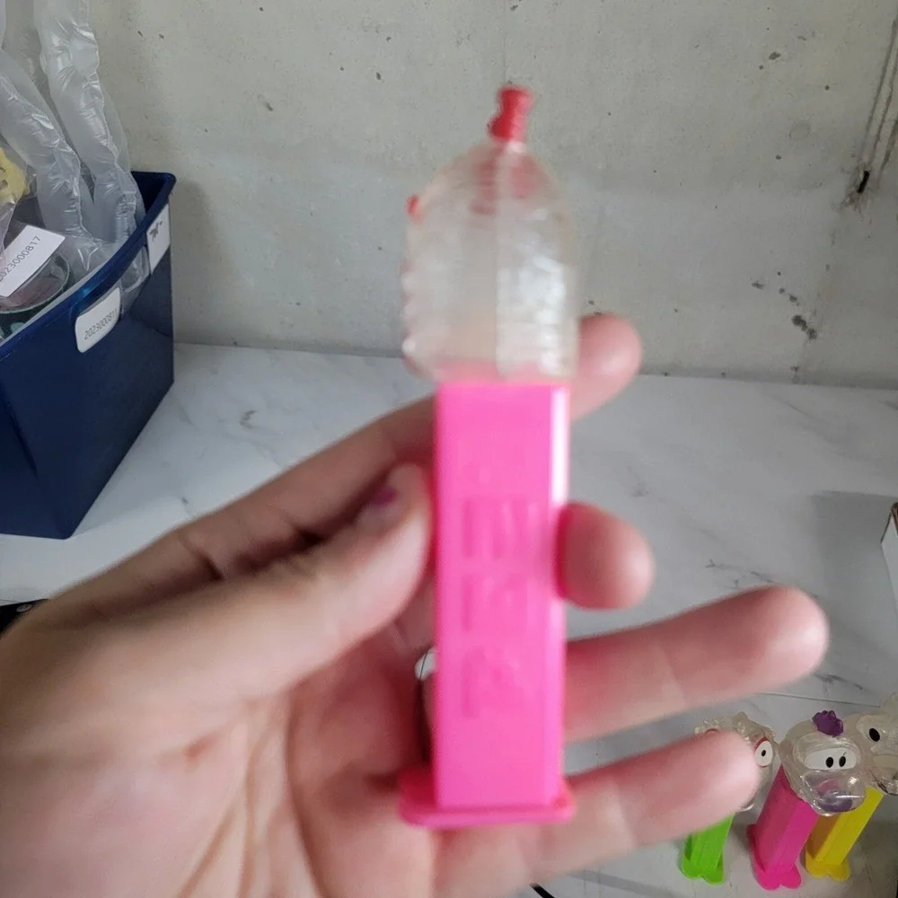 Retired Pez‎ Clear Crystal Centipede Bugz Bugs ~ Pink Stem 4.9 Slovenia